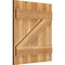Ekena Millwork Joined Board-n-Batten Shutters w/Z-Bar, Rough Sawn Western Red Cedar, 21 1/2W x 24H, PR RBJ06Z21X024RWR - alternate 2